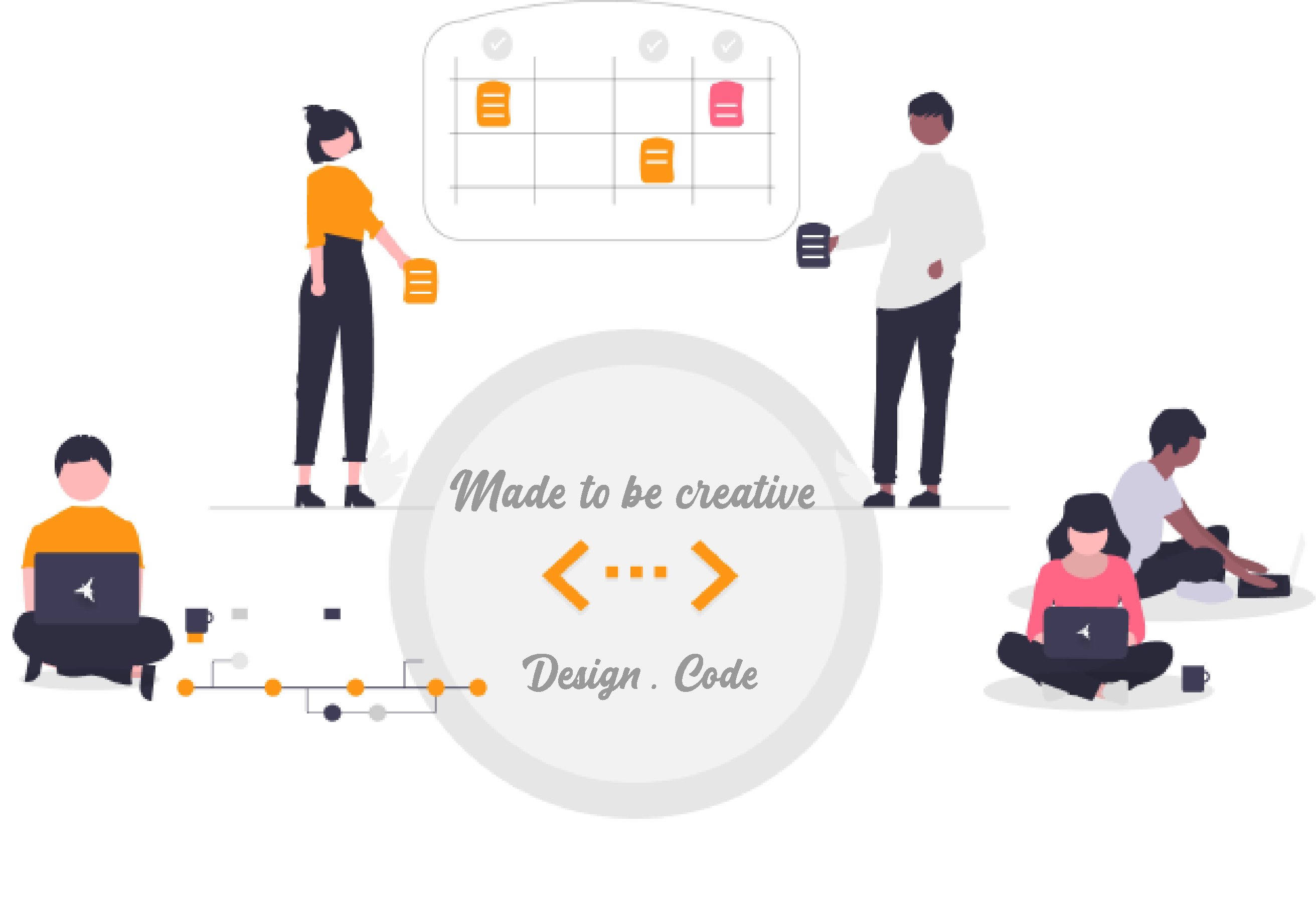 Developers collaborating
