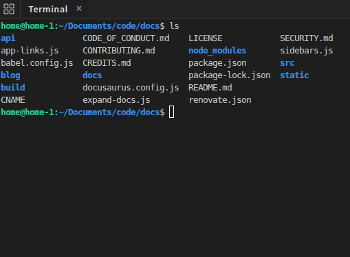 Built-in Terminal